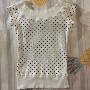 Brandy Melville Ginny Polka Dot Top